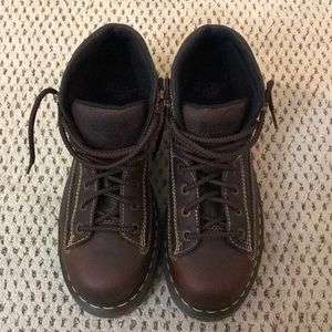 Brand New Brown Leather Dr. Martens Boots